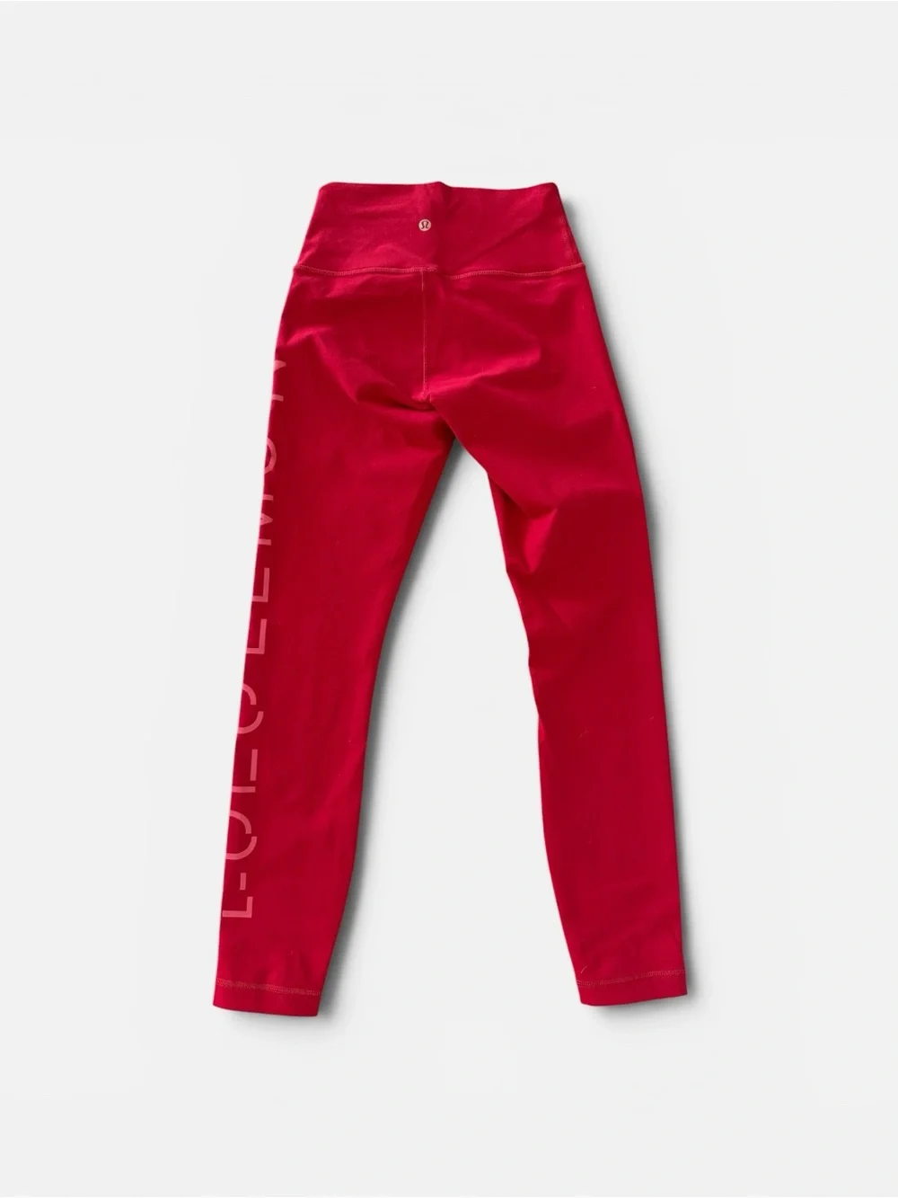 Lululemon Red High-Rise Leggings Size 4 Logo Leggings